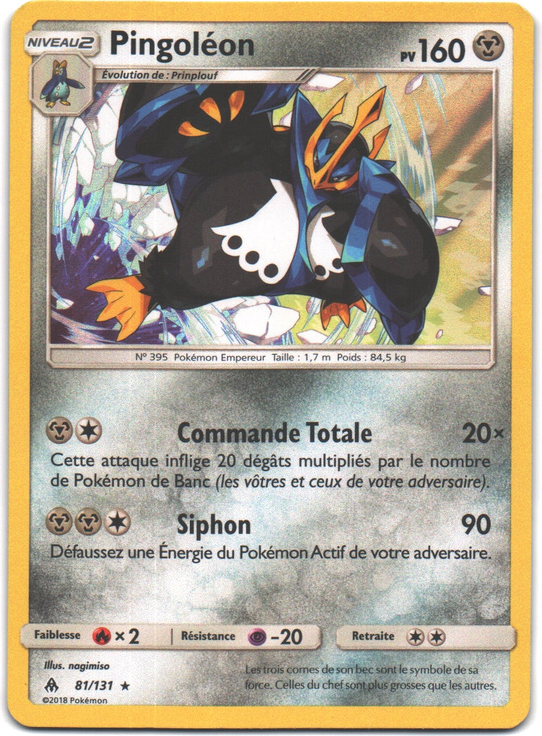 Pingoléon Holo Rare Lumière Interdite 81 NM